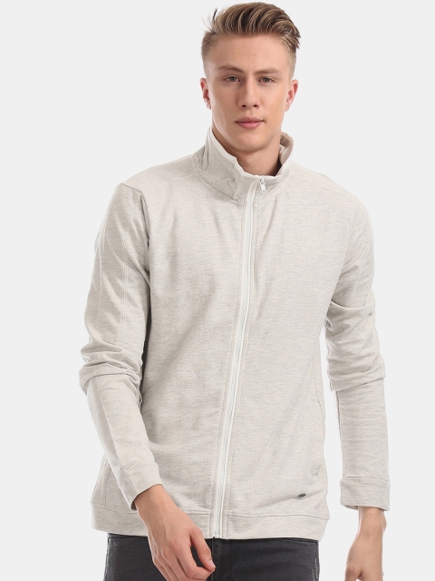 

Cherokee Men Grey Solid Sweatshirt
