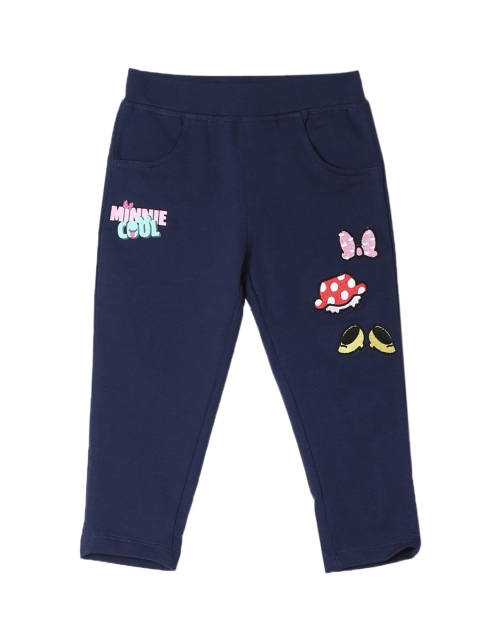 

Colt Girls Navy Blue Embroidered Ankle-Length Leggings