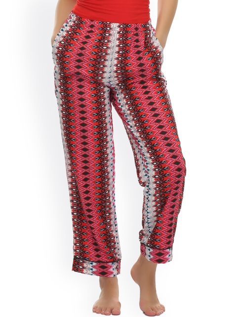 

Clovia Multicoloured Printed Pyjamas NS0547P22S, Multi