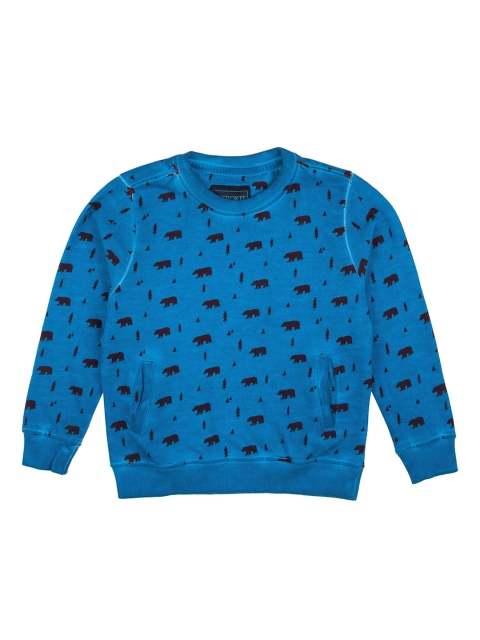 

Cherokee Boys Blue Printed Sweatshirt