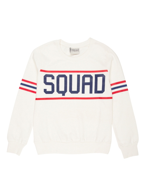 

Cherokee Girls Off-White Printed Sweatshirt