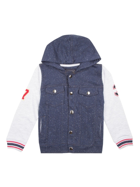 

Cherokee Boys Blue Solid Hooded Sweatshirt