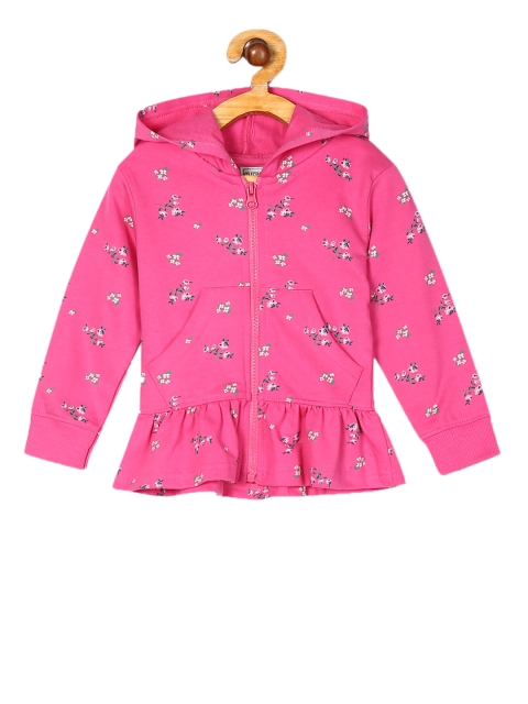 

Cherokee Girls Pink Floral Print Hooded Sweatshirt