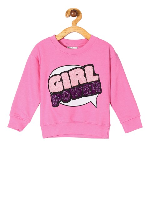 

Cherokee Girls Pink Printed Sweatshirt