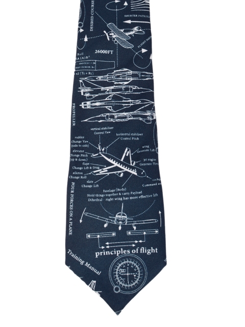 

Alvaro Castagnino Navy Printed Tie, Navy blue