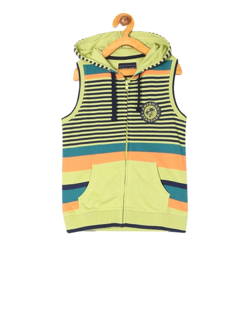 

Cherokee Boys Lime Green Striped Hooded Sweatshirt