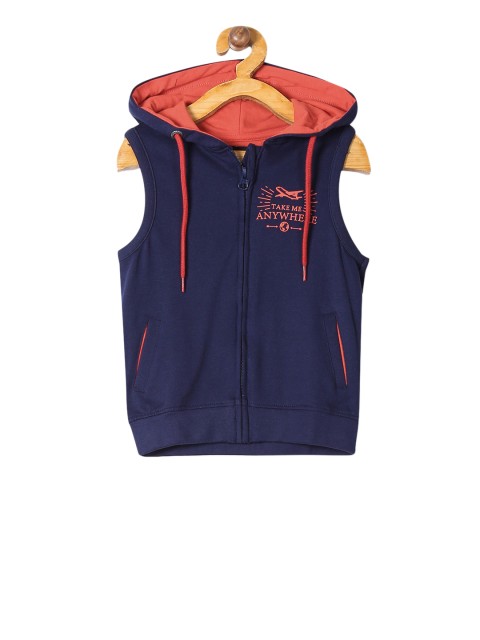 

Cherokee Boys Blue Solid Hooded Sweatshirt