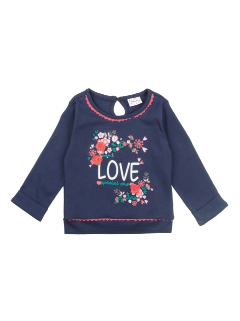 

Donuts Girls Navy Blue Printed Sweatshirt