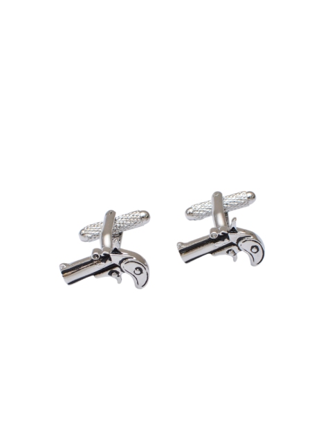 

Alvaro Castagnino Gun-Metal & Silver-Toned Cufflinks