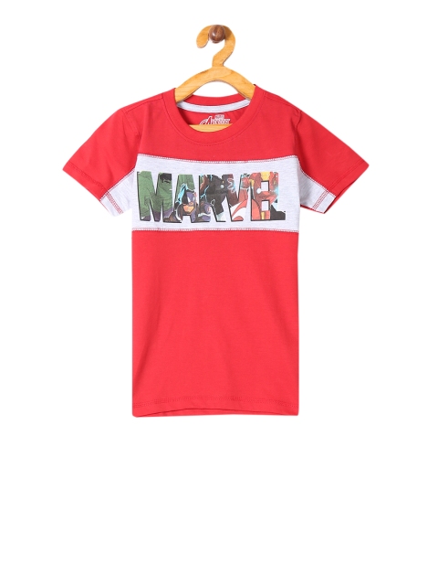 

Colt Boys Red Printed Round Neck T-shirt