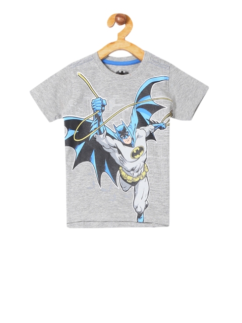 

Colt Boys Grey Batman Print Round Neck T-shirt