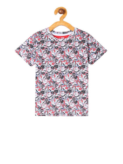 

Colt Boys White & Red Printed Round Neck T-shirt