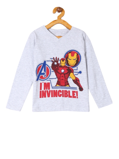 

Colt Boys Grey Ironman Print Round Neck T-shirt