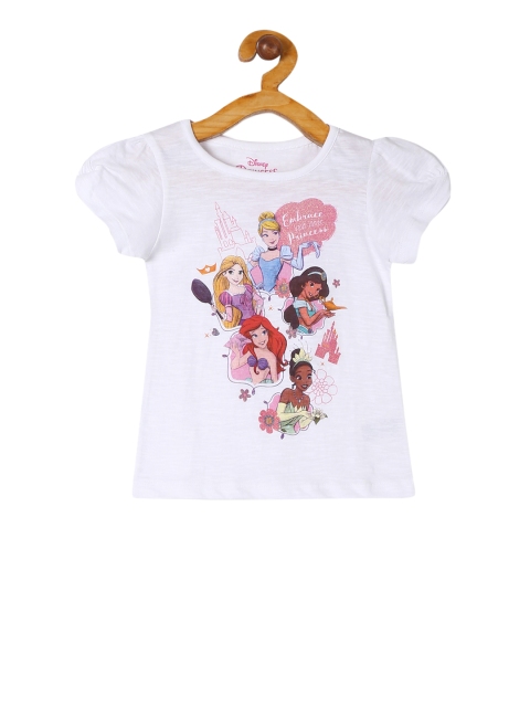 

Colt Girls White Ariel Printed Round Neck T-shirt