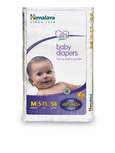 

Himalaya Baby Anti-Rash Shield Medium Pants Diapers 54 Pcs, White