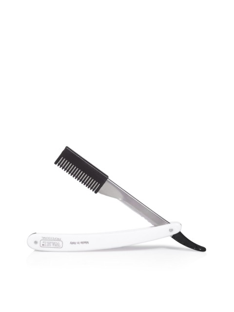 

WAHL Unisex Silver-Toned & White Folding Hair Razor with Comb Case Attachment WPRAZ01WH