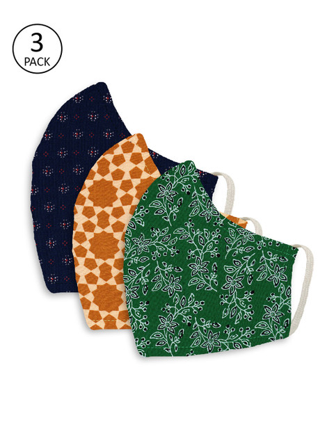 

YK Kids Multicoloured Pack of 3 Reusable 2-Layer Protective Outdoor Masks, Multi