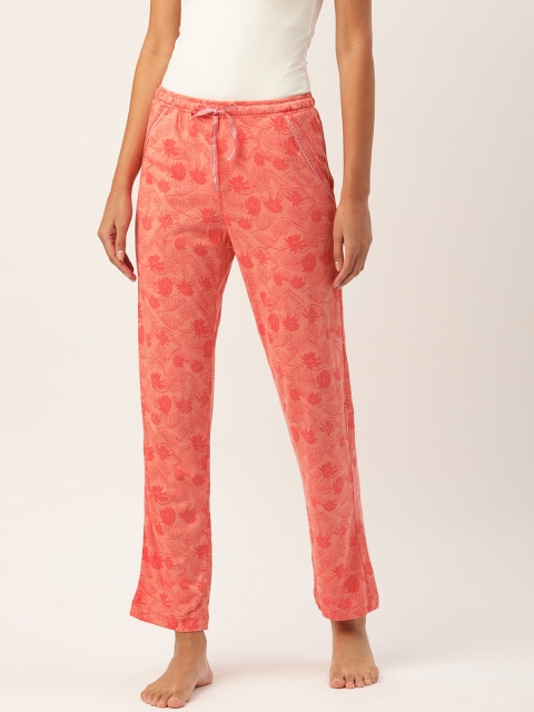 

Jockey Woman's Peach Floral Printed Lounge Pants