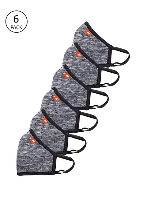 

Alcis Adults Grey Pack of 6 Reusable 3-Layers Ultrashield A95 Outdoor Mask