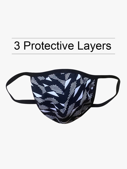 

Clovia Adults Black & White Printed Reusable 3-Layers Outdoor Mask