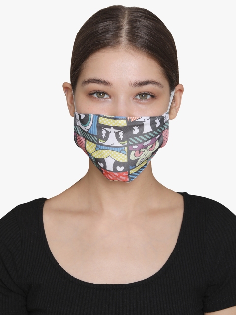 

Clovia Adults Multicolored Printed Reusable 3-Layers Outdoor Mask, Multi