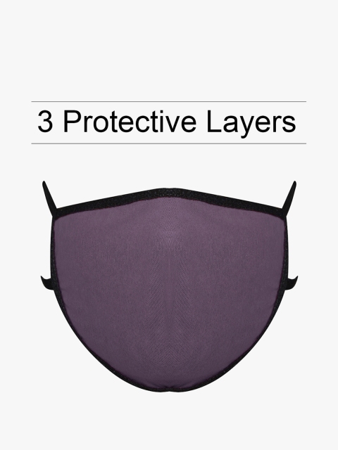 

Clovia Unisex Single Purple 3-Ply Reusable Fabric Outdoor Mask