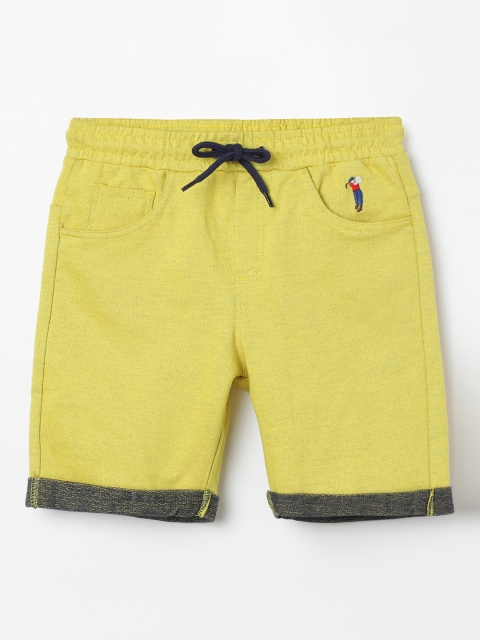 

Bossini Boys Yellow Solid Regular Shorts