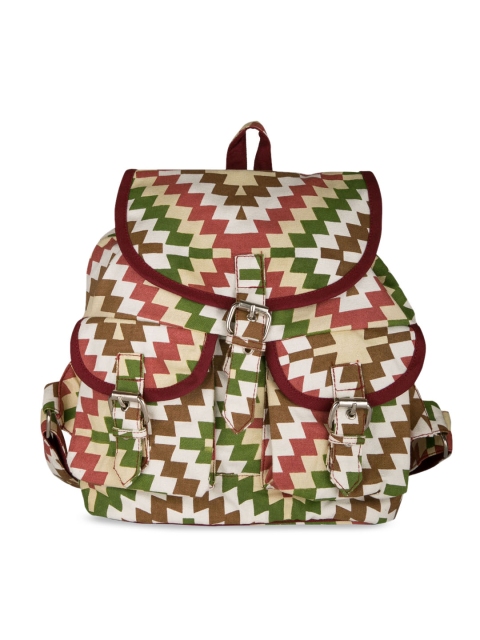 

Vivinkaa Women Multicoloured Geometric Backpack, Multi