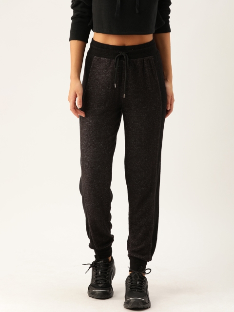 

FOREVER 21 Women Black Solid Track Pants