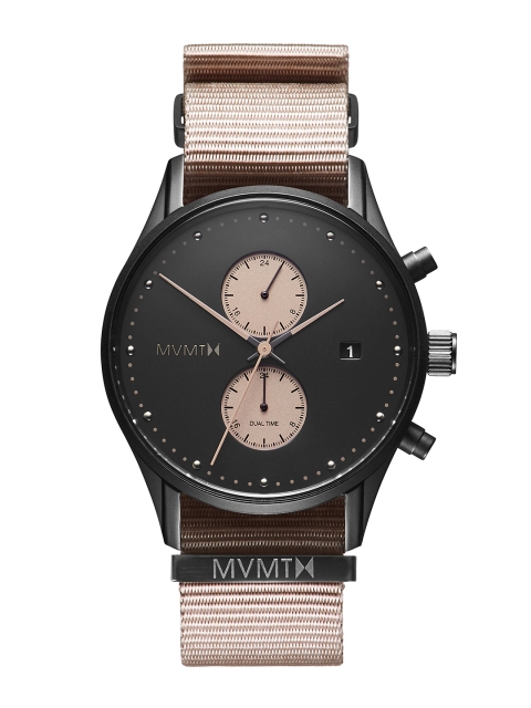 

MVMT Men Black Voyager Analogue Watch D-MV01-BLBR