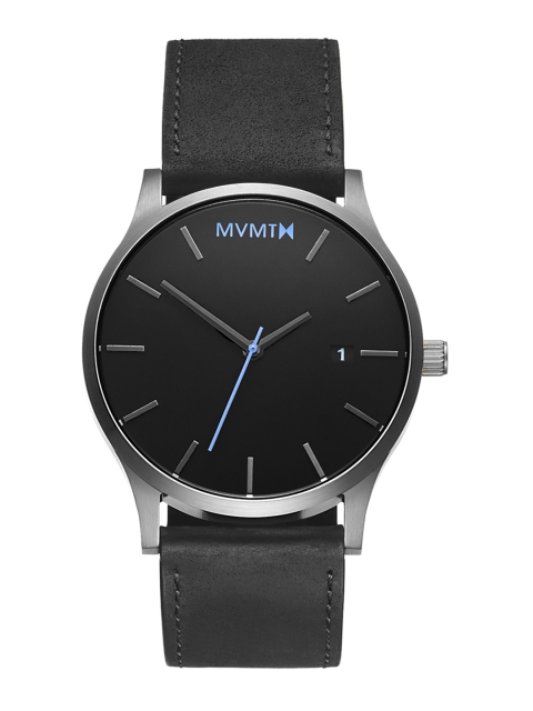 

MVMT Men Black Leather Analogue Watch D-MM01-BSL