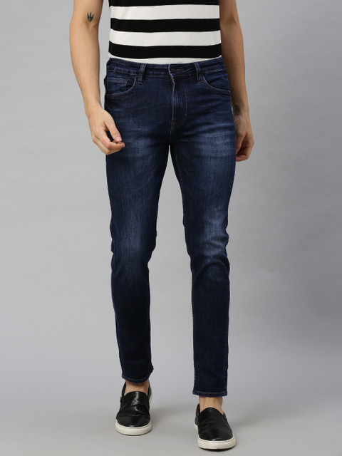 

Blackberrys Men Blue Skim Super Skinny Fit Low-Rise Clean Look Stretchable Jeans