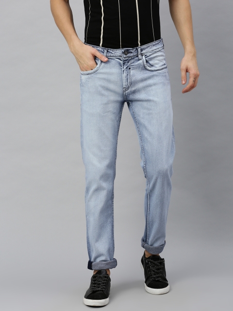 

Blackberrys Men Blue Buff Slim Fit Low-Rise Clean Look Stretchable Jeans