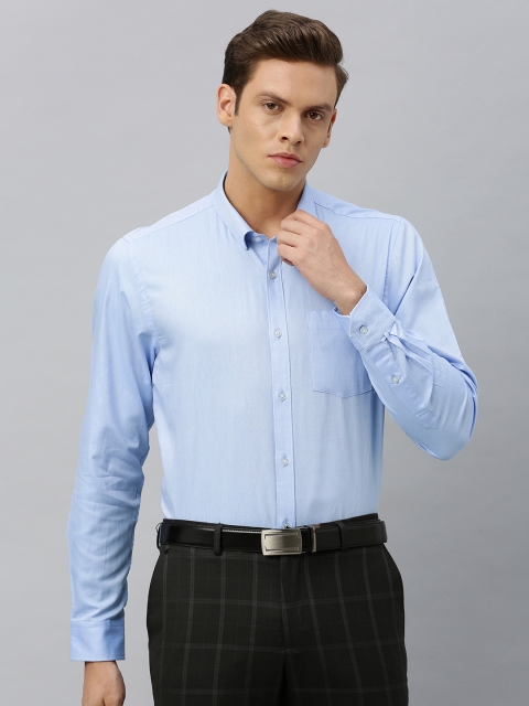 

Blackberrys Men Blue Smart Fit Solid Formal Shirt