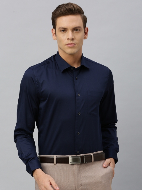 

Blackberrys Men Navy Blue Slim Fit Solid Formal Shirt