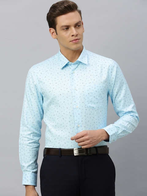 

Blackberrys Men Blue India Slim Fit Printed Formal Shirt