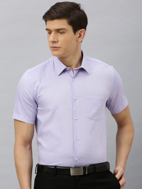 

Blackberrys Men Lavender Slim Fit Solid Formal Shirt