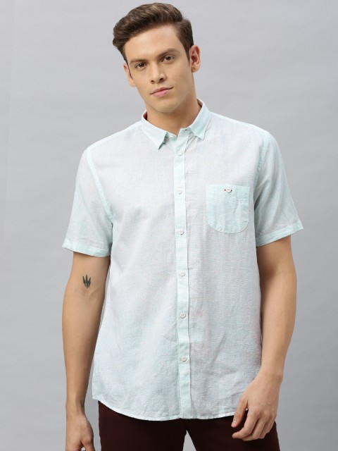 

Blackberrys Men Blue Slim Fit Solid Casual Shirt