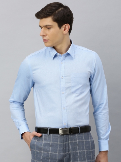 

Blackberrys Men Blue Slim Fit Solid Formal Shirt