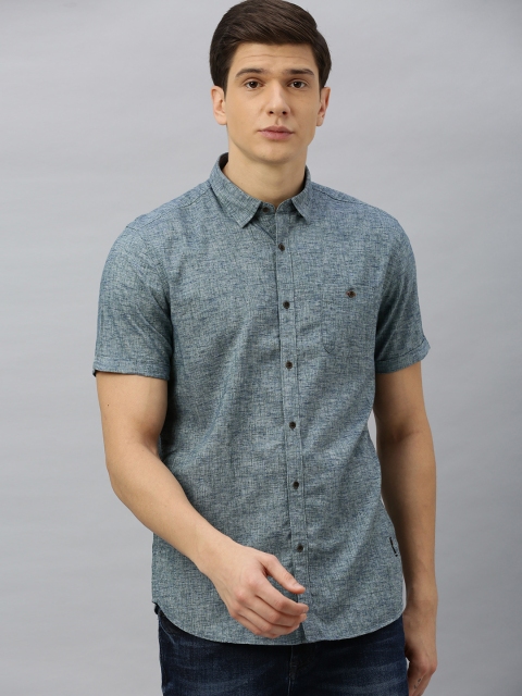 

Blackberrys Men Grey Slim Fit Solid Casual Shirt