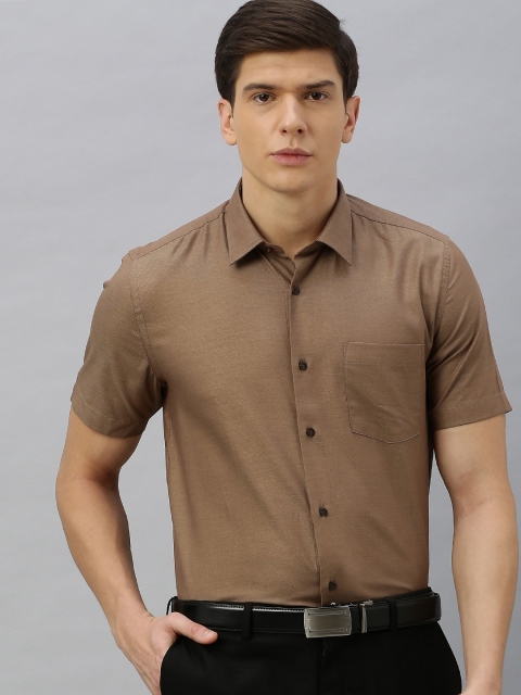 

Blackberrys Men Brown India Slim Fit Solid Formal Shirt