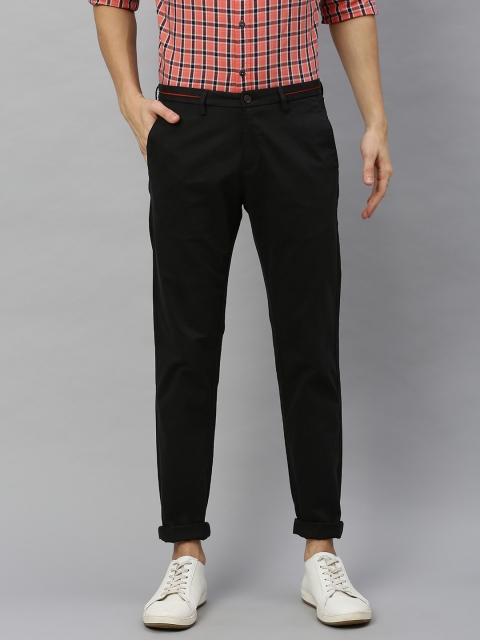 

Blackberrys Men Black Roger Slim Fit Solid Chinos