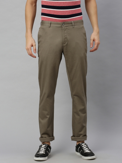 

Blackberrys Men Brown Regular Fit Solid Regular Trousers