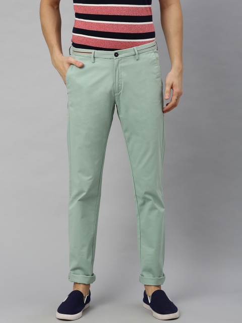 

Blackberrys Men Green Rogger Slim Fit Solid Regular Trousers
