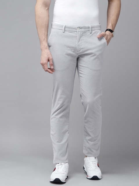 

Blackberrys Men Grey B-95 Slim Fit Trousers
