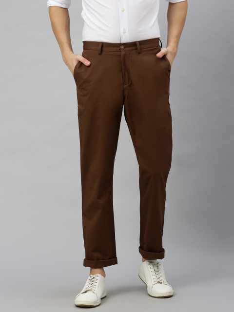 

Blackberrys Men Brown Regular Fit Solid Chinos