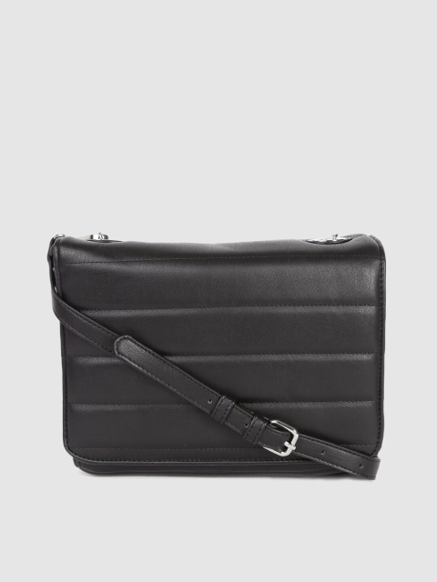 

FOREVER 21 Black Textured Sling Bag