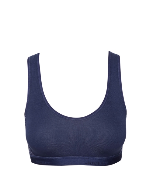 

Jockey Navy Blue Printed Non-Wired Non Padded Sports Bra 1381-0103-594IB