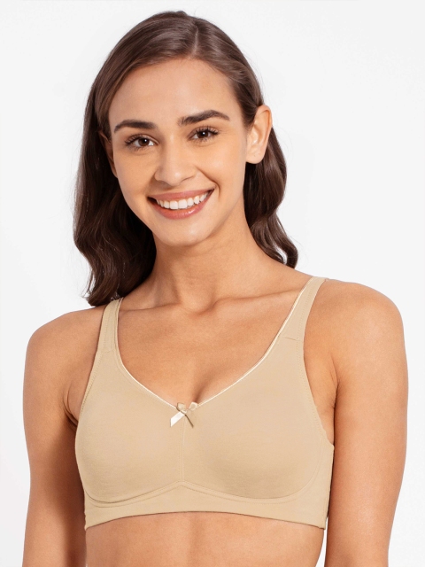 

Jockey Beige Solid Non-Wired Non Padded Everyday Bra FE41-0105