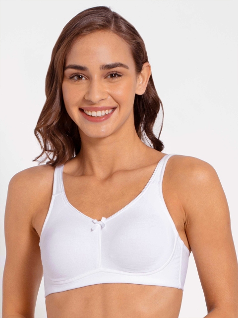 

Jockey White Solid Non-Wired Non Padded Everyday Bra FE41-0105